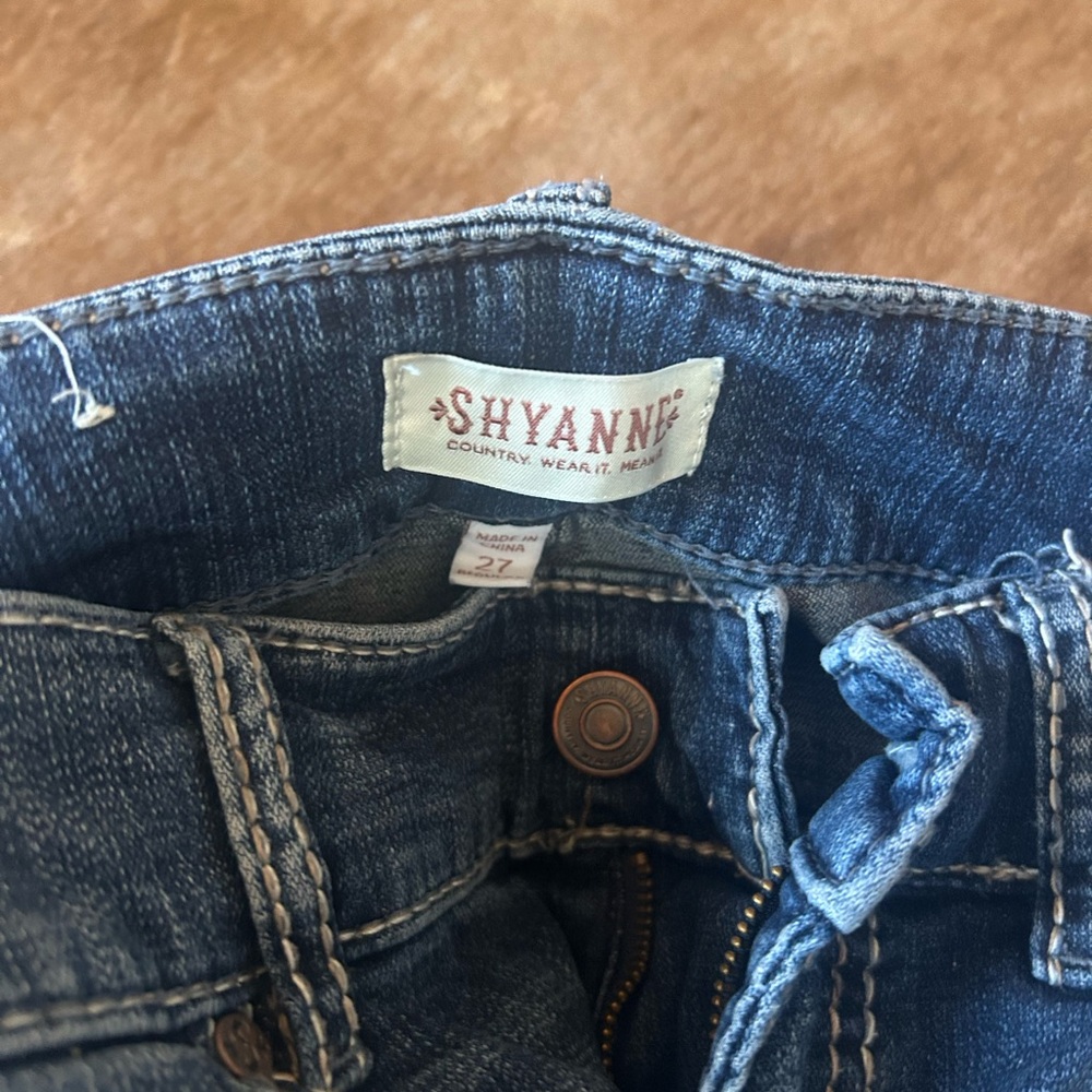 Shyanne Dark Blue Denim Jeans